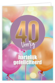 40 hartelijk gefeliciteerd