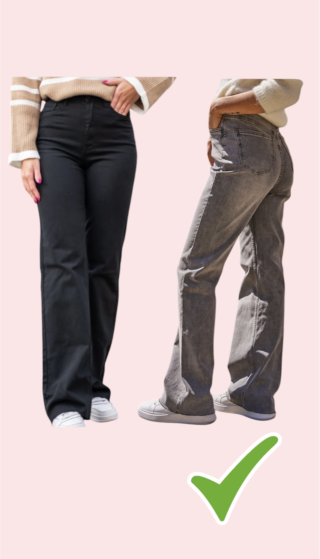 Wide leg jeans Mara grijs - 32