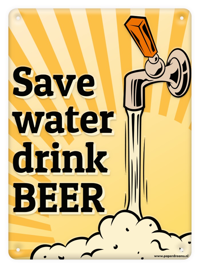 Metal signs - Save water