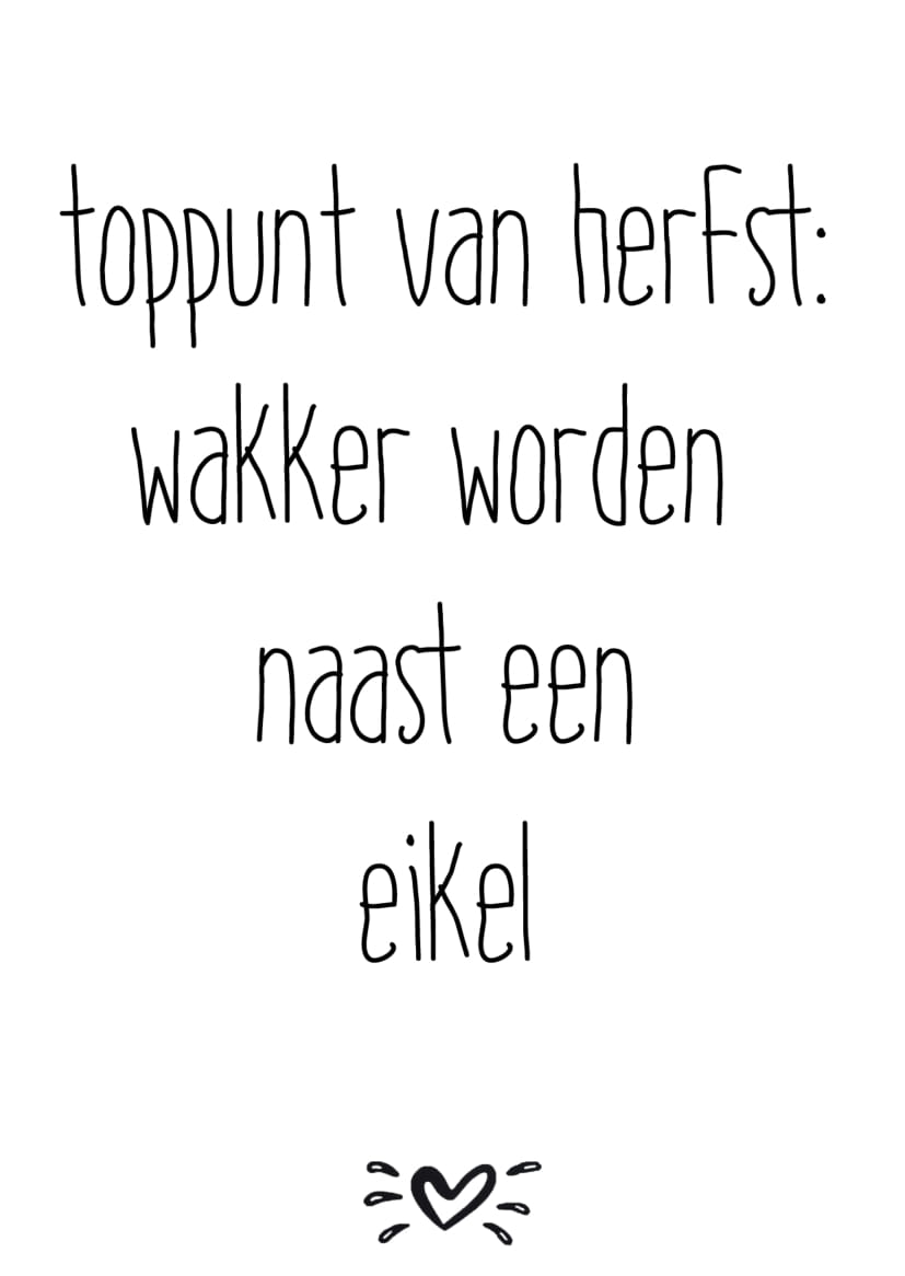 A6 kaart toppunt van de herfst