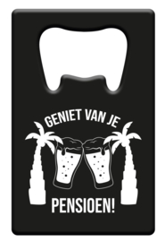 Metal beer opener - Pensioen