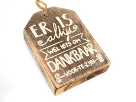 hanger label 9x6cm dankbaar natural