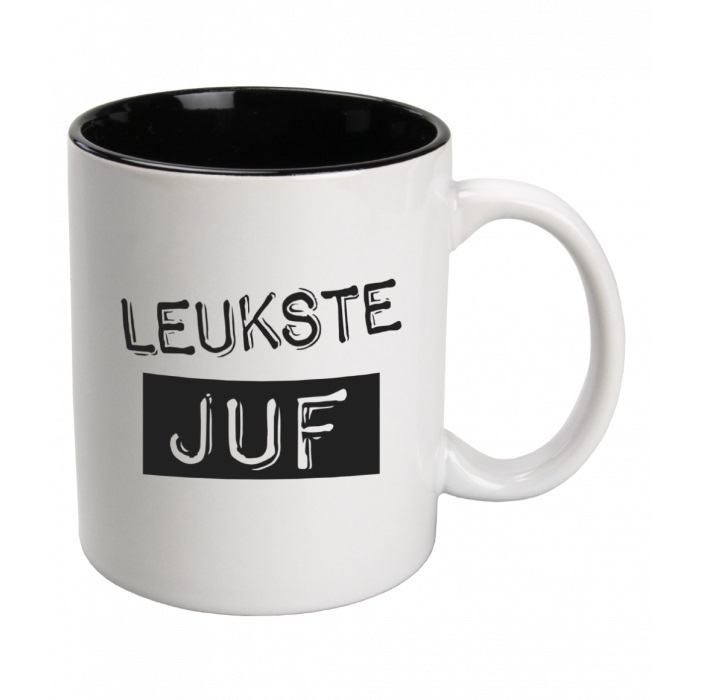 Black en White Mugs - Juf