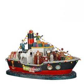 Luville Sinterklaas  Pakjesboot met ledverlichting