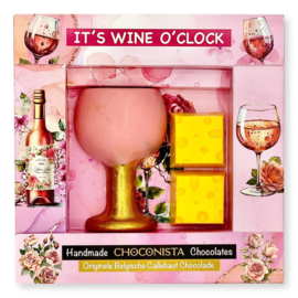 Wijnglas + Kaasblokjes