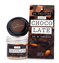 JUST CHOCOLATE - in a candle