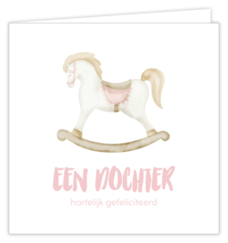 Een dochter hartelijk gefeliciteerd