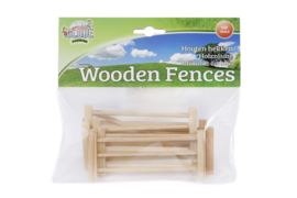 Kids Globe houten hekken 6stuks 1:32 12x5x0,7cm