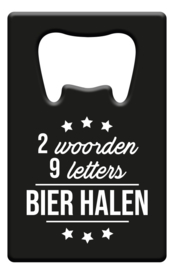 Metal beer opener - Bier halen