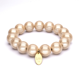 Galaxy Pearl Armband 14mm Beige