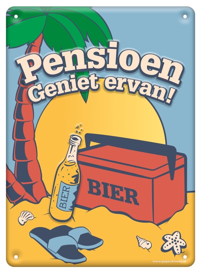 Metal signs - Pensioen