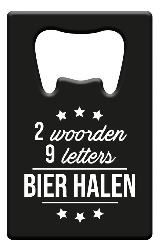 Metal beer opener - Bier halen