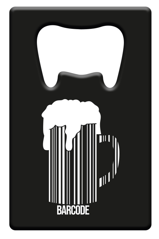 Metal beer opener - Barcode