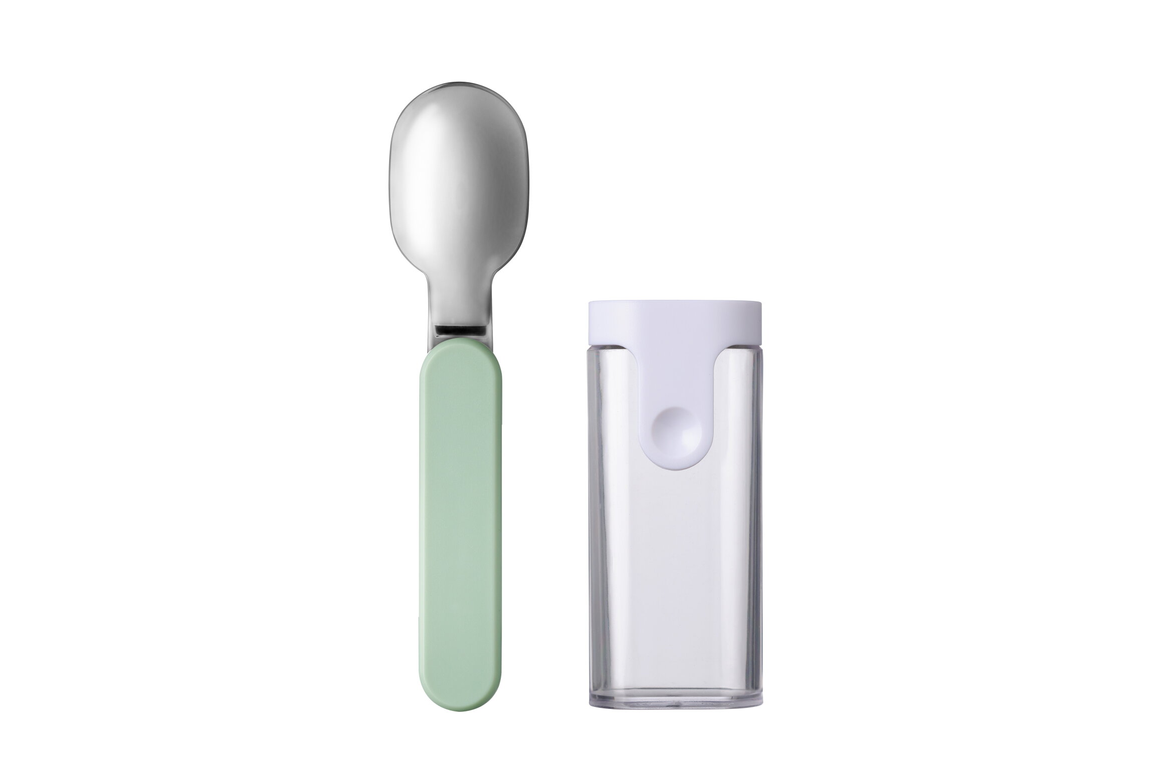 folding spoon ellipse - nordic sage
