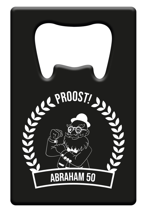 Metal beer opener - Abraham 50