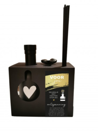 Geurolie met stokjes black 11