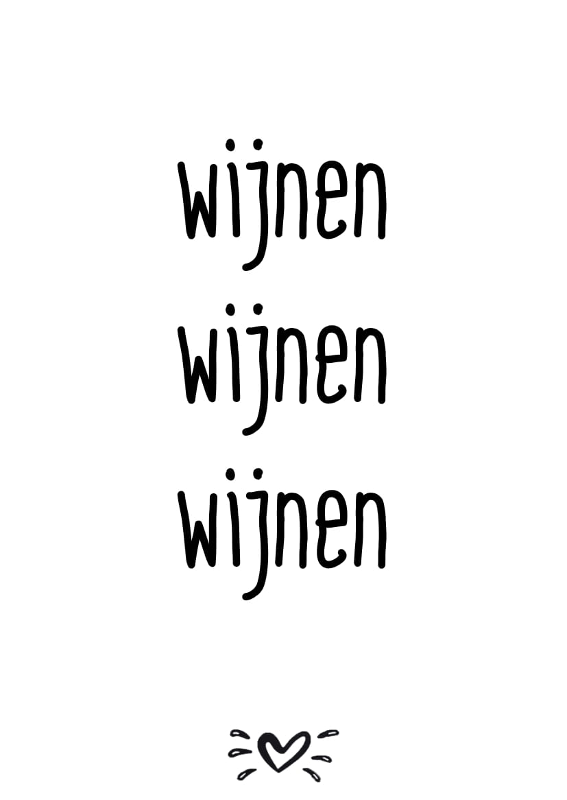 A6 kaart wijnen wijnen wijnen