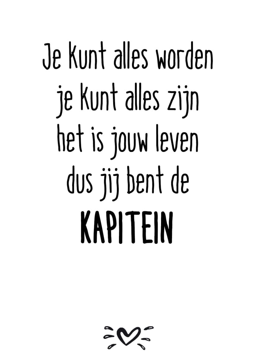 A6 kaart je kunt alles worden