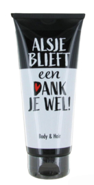 Body & Hair tube zwart, 200 ml