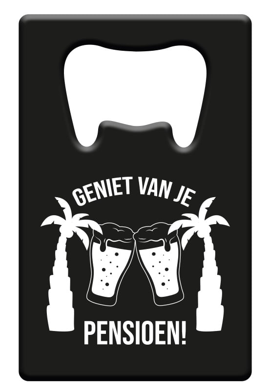 Metal beer opener - Pensioen