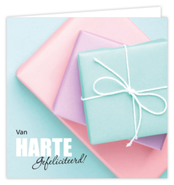 Van HARTE gefeliciteerd!