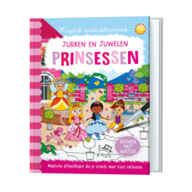 Magisch waterkleurboek jurken en juwelen prinsessen