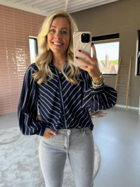 Sofie Blouse Navy Maat S