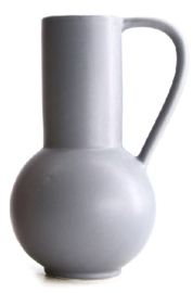 Bottle ceramic 14.2x11.8x20.5cm grey