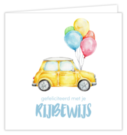 Gefeliciteerd met je rijbewijs