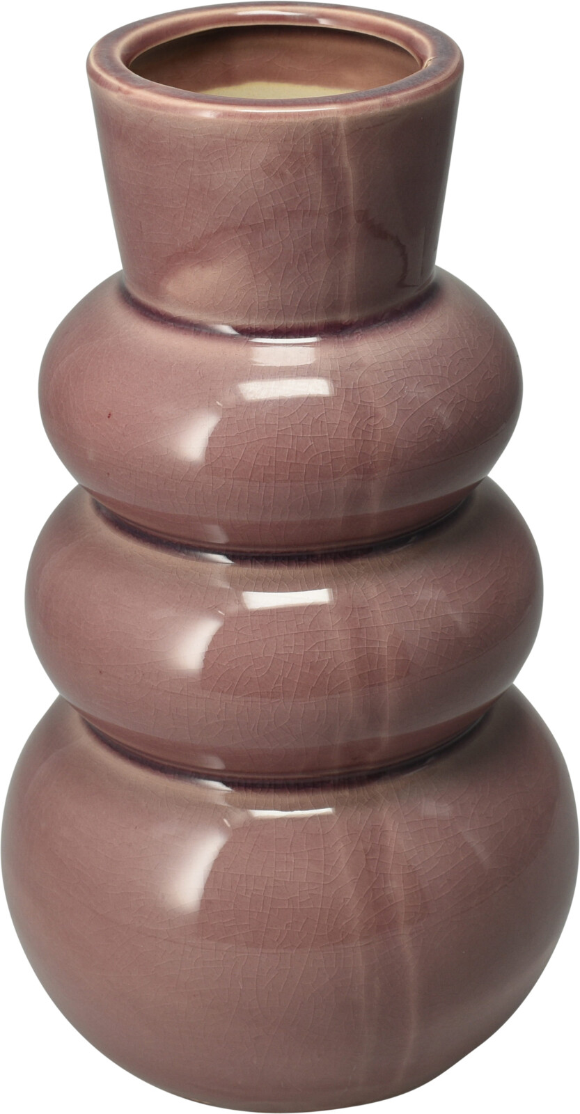 BUBBEL VAAS ROZE 16X29CM