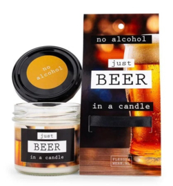 JUST BEER - in a candle