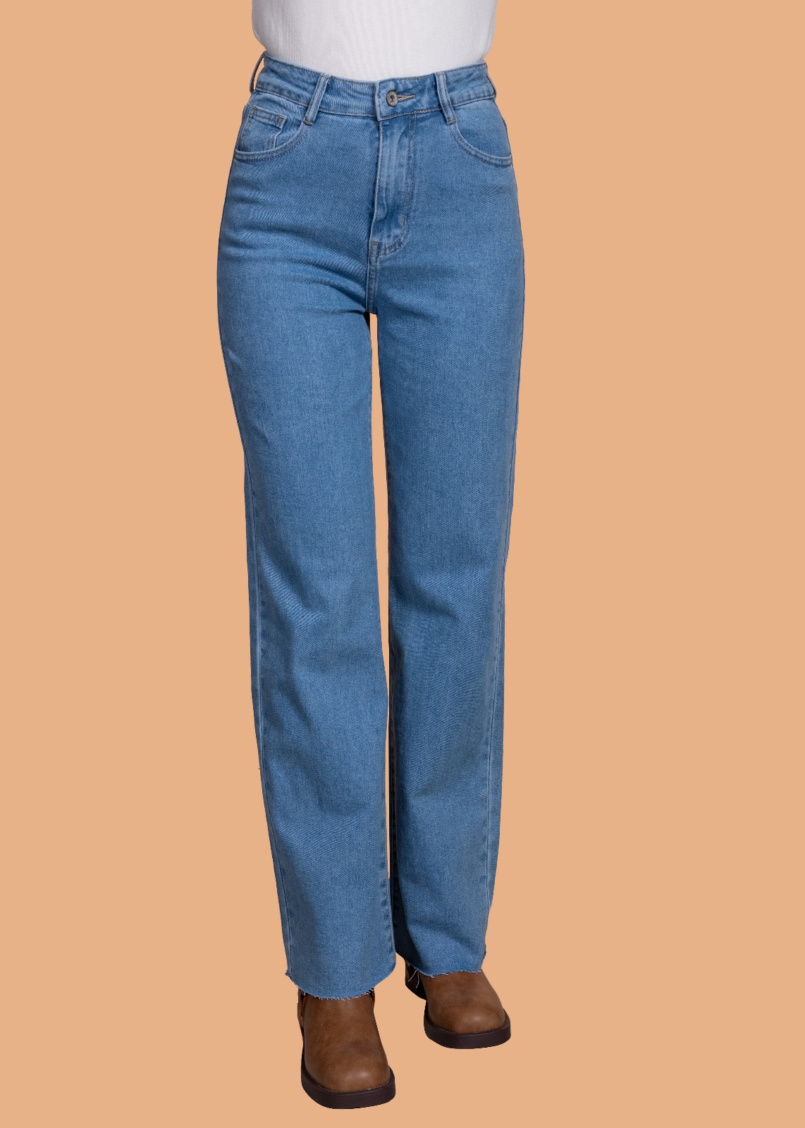 Wide leg jeans Anna blauw - 42