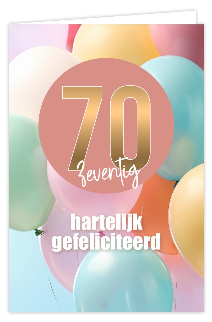 70 hartelijk gefeliciteerd