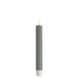 Real Flame Dinner Candle 2 pcs (15 cm) Salvie Green