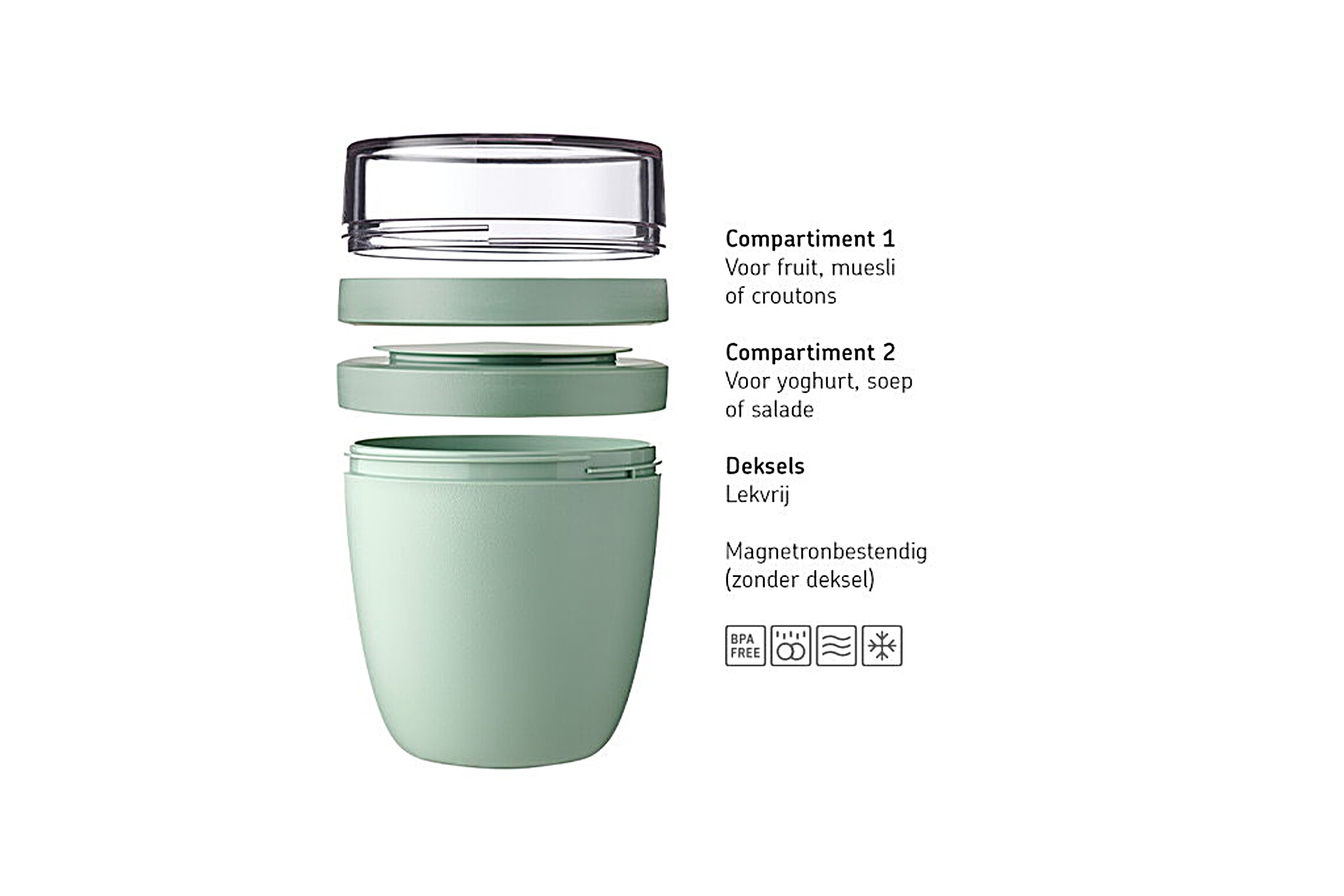 lunch pot ellipse mini - nordic black