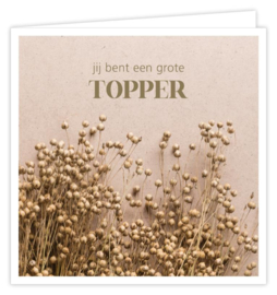 Jij bent een grote topper
