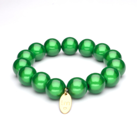 Galaxy Pearl Armband 14mm Groen