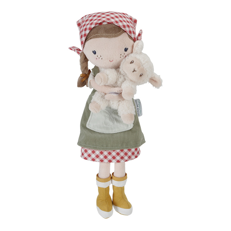 LD4565 Knuffelpop boerin Rosa 35 cm farm
