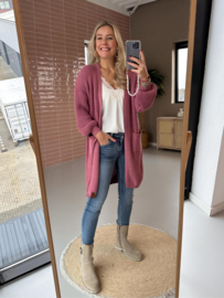 Meia Vest Roze One Size