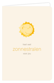 Heel veel zonnestralen voor jou