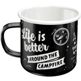 Enamel Mug Life Is Better Around The Campfire