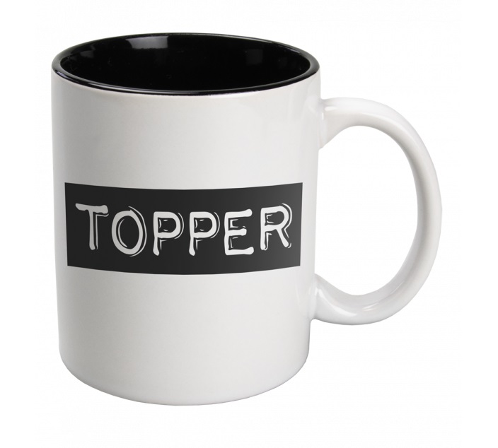 Black en White Mugs - Topper
