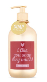 SOAP for the world Gouden zeeppompje (500 ml) - I like you soap very much