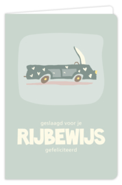 Geslaagd voor je rijbewijs gefeliciteerd