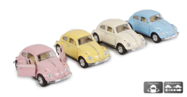 Kinsmart Volkswagen classical beetle 1967 die c pb 4ass pastelkleur