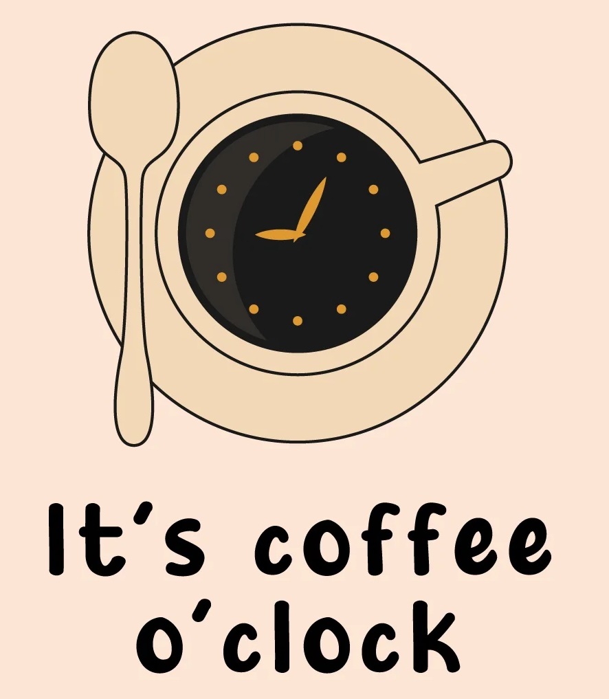 Tegeltje coffee oclock