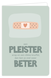 Een pleister erop en een dikke knuffel, dan ben je snel weer beter