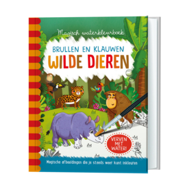 Magisch waterkleurboek Wilde dieren