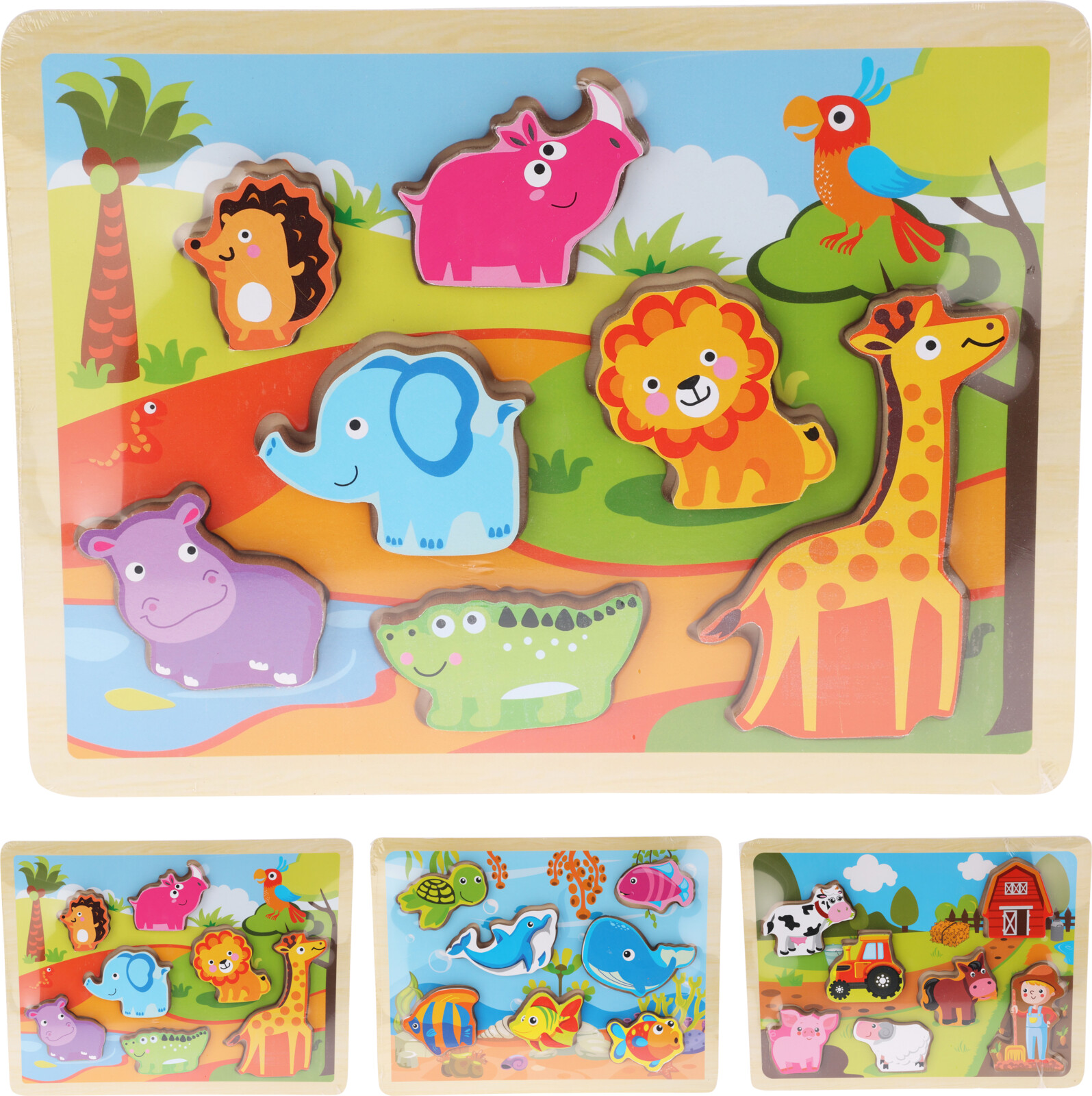PUZZEL HOUT SET 7STS 3ASS