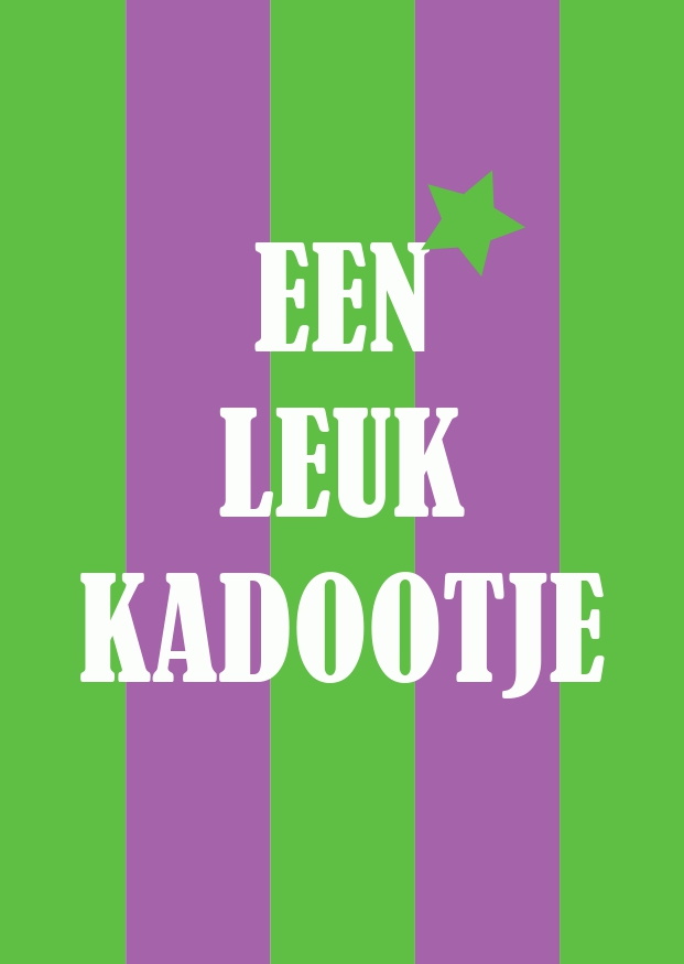 A6 kaart  een leuk kadootje
